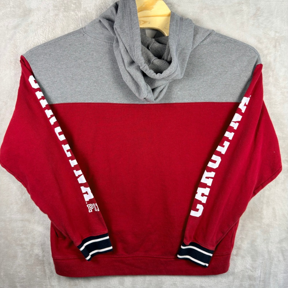 PINK Victoria's Secret Hoodie Women Medium Red Gray Gamecock Nation NCAA - Picture 7 of 7